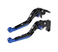 RORVECQ Pour Triumph Pour Scrambler 400X 2023-2024 Accessoires Moto Leviers De Frein Et D'embrayage Réglables Pliables Extensibles(Noir Bleu)