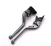 RORVECQ Pour Triumph Pour Trident 660 2021-2023 Leviers De Frein Et D'embrayage Longs Réglables À Poignée Courte(GRIS,Long)