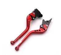 RORVECQ Pour Triumph Pour Trident 660 2021-2023 Leviers De Frein Et D'embrayage Longs Réglables À Poignée Courte(ROUGE,Long)