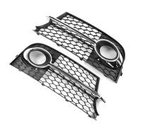 RORVECQ Pour TT MK2 S-LINE TTS 2011-2014 8J0807681KT94 Grille De Calandre Avant En Nid D'abeille Grille De Protection Pour Feux Antibrouillard(Chrome Silver)