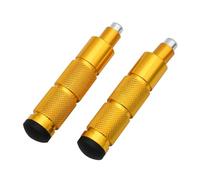 RORVECQ Pour Universal CNC Aluminium M8 Motocyclette Vélo Quad Scooter Moto Dirt Repose-pieds Pédales(Or)
