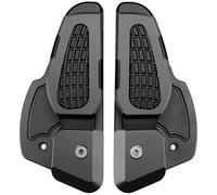RORVECQ Pour Vespa Pour Primavera Pour Sprint 125 150 2017-2020 Motocyclette Repose-pieds Arrière Passager Catapulte Pliant Extension Pédales(NOIR)