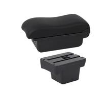 RORVECQ Pour VW Pour Caddy 5 2024 Boîte D'accoudoir Boîte De Rangement D'accoudoir Boîte De Rangement Aménagement Intérieur(B2 ligne noire 3USB)