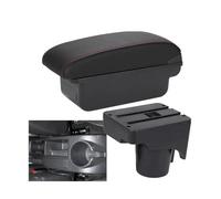 RORVECQ Pour VW Pour Golf 6 Pour Golf 5 Mk6 MK5 Pour Jetta 5 Boîte D'appuie-bras Appuie-bras Auto Pour VW Sagitar Boîte De Rangement Détails Intérieurs(C1 Noir rouge PAS d'USB)