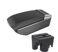 RORVECQ Pour VW Pour Golf 6 Pour S&CIROCCO Pour Sagitar Pour Golf 5 Mk6 Mk5 Pour Jetta 5 Boîte À Accoudoir De Voiture Boîte De Rangement De Voiture(B3 Black white NO USB)