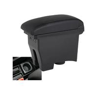 RORVECQ Pour VW Pour POLO Accoudoir 2012-2018 Pour VW Pour POLO Mk5 6R Pour Vento Boîte D'accoudoir Boîte De Rangement Centrale(A2 Black leather)