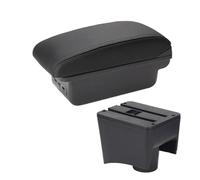 RORVECQ Pour VW Pour POLO Mk5 6R Pour Vento 2012 2013 2014 2015 2016 2017 2018 Boîte D'accoudoir Console Centrale Boîte D'accoudoir(B2 ligne noire 3USB)