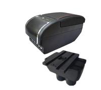 RORVECQ Pour VW Pour T&ouran Boîte De Centre Console Boîte De Rangement Intérieur Accessoires Auto De Personnalisation Détails Intérieurs(E red line 9USB)