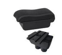 RORVECQ Pour VW Pour T&ouran Boîtier Bras De Confort Boîte De Rangement Centrale Accessoires Auto Intérieurs De Retrofitting(B2 Black white 3 USB)
