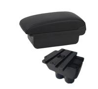 RORVECQ Pour VW Pour T&ouran Boîtier Bras De Confort Boîte De Rangement Centrale Accessoires Auto Intérieurs De Retrofitting(A1 Ligne noire PAS USB)