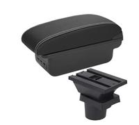 RORVECQ Pour VW UP Boîte D'accoudoir Pour Seat Pour Mii Pour S&koda Pour Citigo Boîte De Rangement Console D'accoudoir Auto Boîte D'accoudoir Auto(B3 Noir blanc 3USB)