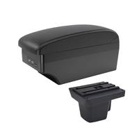 RORVECQ Pour Wuling Pour Confero S Boîte D'accoudoir Voiture Boîte De Rangement Centrale Modification Avec USB Et Porte-gobelet(A2 Black line7 USB)