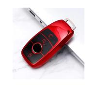 RORVECQ Protecteur De Porte-clés Auto Coque Clé Voiture TPU pour Mercedes pour Benz W205 W213 W222 X167 W177 A C E S G Class GLC CLA(Rouge,3button)