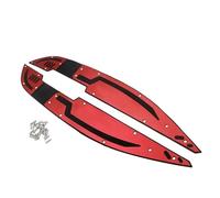 RORVECQ Repose-pieds Moto En Aluminium CNC Pour PCX125 PCX160 2021 2022 Set Plaque-pied Gauche Droite Surface Mate Durable(ROUGE)