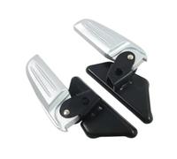 RORVECQ Repose-pieds Passager Arrière Motociclette Installation Facile Accessoires De Remplacement Pédale Cale-pied Pliant Pour Vespa LX LXV S(Argent)
