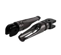 RORVECQ Repose Pieds Pilote En Aluminium CNC Repose Pieds Passager Pour Ducati Pour Monster 696 796 1100 1100S EVO(Titane)