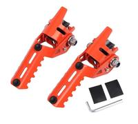 RORVECQ Repose-pieds Pliants Avant Pour Autoroute Moto, Pinces Pour R1200GS LC R1250GS R1200 GS R 1250 GS(Orange)