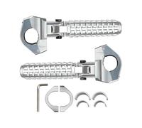RORVECQ Repose-pieds Universels Pliables Pour R1300GS R1250GS R1200GS F900 F850 F750 G310 R GS S1000RR M1000 Moto Pedales Repose-pieds(Argent)