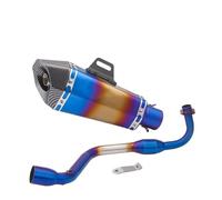 RORVECQ Silencieux D'échappement Moto À Emboîter Tube Intermédiaire Pour Grom M3 MSX 125 MSX125 2013 2014 2015 2016 2017 2018 2019(Style j)