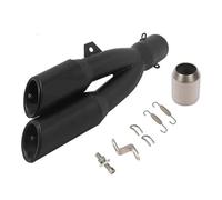 RORVECQ Silencieux D'échappement Universel 38-51 Mm Double Sortie Droite/gauche DB Killer Pour Moto Pour CBR1000RR Pour NMAX R6 CB650f(StyleB)