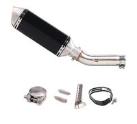 RORVECQ Slip-On Pour VTEC CB400 CB 400 N SF Pour Super Four Collecteur Central Accessoires Modifiés Silencieux D'échappement(ModèleA)