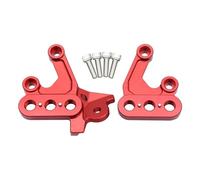 RORVECQ Support De Montage De Repose-pieds Pour Moto Électrique Pour Surron Pour Light Bee X Pour Light Bee S Pour Segway X160 Pour Segway X260(Red Left Right)