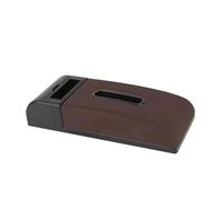 RORVECQ Tapis D'accoudoir De Voiture Rehausseur Universel Boîte À Mouchoirs Coussin De Protection Pour Accoudoir Boîte De Rangement(C4 Coffee No USB)
