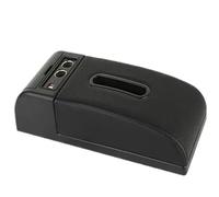 RORVECQ Tapis D'accoudoir De Voiture Rehausseur Universel Boîte À Mouchoirs Coussin De Protection Pour Accoudoir Boîte De Rangement(B2 Black Black 2USB)