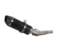 RORVECQ Tuyau D'échappement Intermédiaire Pour Moto Pour Bajaj Pour Pulsar NS200 NS 200 Tube Coudé En Acier Inoxydable Avec Silencieux(NOIR)