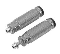 RORVECQ Universel CNC Aluminium Moto Motocyclette Repose-pieds Arrière Set Repos Racing Pédales Accessoires (GRIS)