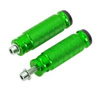 RORVECQ Universel CNC Aluminium Moto Motocyclette Repose-pieds Arrière Set Repos Racing Pédales Accessoires (Vert)