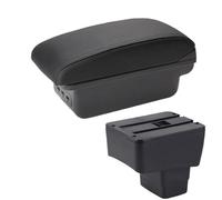 RORVECQ Version Skyactiv Accoudoir Auto Boîte De Rangement Accessoires Voiture Pour Mazda CX-3 Accoudoir Retrofit Pour Mazda 2(B2 ligne noire 3USB)