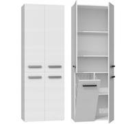 RORY - Armoire de salle de bain avec panier - Poignées minimalistes - Dimensions : 174x60x30 - Colonne de rangement