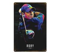 Rory McIlroy - Plaque en métal Pop Art - 20,3 x 30,5 cm - Décoration murale vintage amusante pour maison, bar, pub, club, café