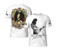 Rory Singer Gallagher T-shirt pour homme - T-shirt graphique groupe de musique rock - Haut d'été décontracté pour les fans - T-shirt léger à manches courtes - Cadeau pour les amateurs de concert et de