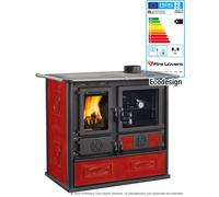 Cuisinière à bois La Nordica Rosa 5.0 - Ceramica 8,8 kW Revêtement majolique, Liberty bordeaux