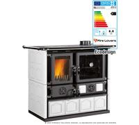 Cuisinière à bois La Nordica Rosa 5.0 - Maiolica 8,8 kW revêtement majolique, bordeaux