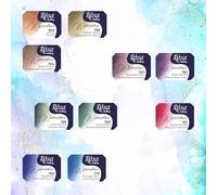 Rosa Gallery 2025 Lot de 10 pots de peinture aquarelle granulation 2,5 ml