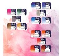 Rosa Gallery Granulation Aquarelle Set Pans, 2,5 ml x15 Napfs