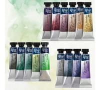 Rosa Gallery Super Granulation Professional Lot de 15 tubes de 10 ml de peinture aquarelle (Super Granulation Set N15/1)