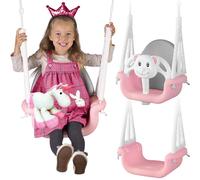 Balançoire seau ours en peluche 3 en 1 Ricokids, rose