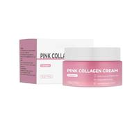 Rosa Kollagencreme, Pink Triple Collagen Creme, Feuchtigkeitscreme zur Pflege und Weichheit der Haut, Hell die Haut auf, Elastizität verbessern, Verbesserte Barrieren, 55g (1pc, 55g)