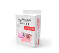 Rosa Roca Coffret Repas Bébé Click-Mat Mini + Assiette, 2 Bavoirs, Gourde Bébé, 6x Gourdes Compote, Sans BPA, Rose/Violet 78818