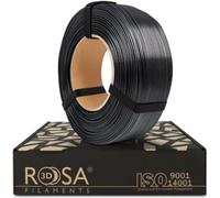 ROSA3D PETG Standard High Speed Filament 1,75 mm pour imprimante 3D - Matériaux d'impression - brillant PETG Filaments pour imprimantes 3D - Matériaux d'impression 3D Petg - Noir Charge 1 kg