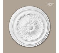 Rosace 156007 Profhome Élement pour plafond Élement décorative style Néo-Empire blanc Ø 40 cm