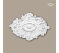 Rosace 156029 Profhome Élement décorative Élement pour plafond style Rococo-Baroque blanc 76,7 x 53,2 cm