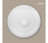 Rosace 156045 Profhome Élement décorative Élement pour plafond polyuréthane style Néo-Empire blanc Ø 66,3 cm