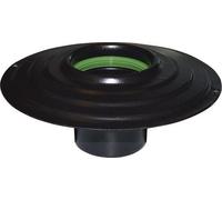 Rosace avec bouchon et joint pour tuyau poêle à granulés Ø 8 cm.