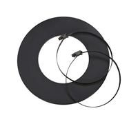 Rosace avec deux colliers de serrage - CB-tec Noir, 60 mm