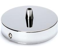 Rosace Baldaquin de plafond Couverture pour luminaires suspendus, baldaquin de lampe y compris nipple de serrage, Ø 100 mm, chrome